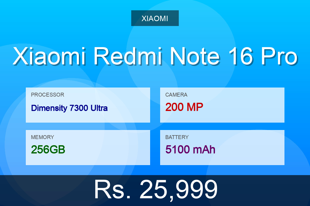 Xiaomi Redmi Note 16 Pro