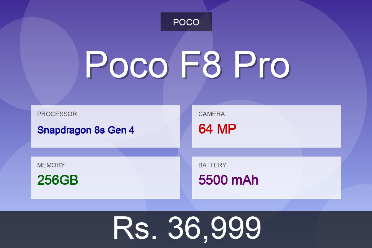 Poco Poco F8 Pro