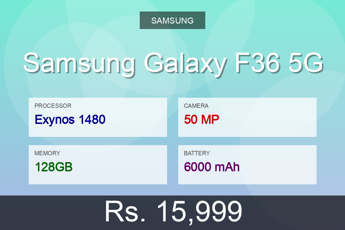 Samsung Samsung Galaxy F36 5G
