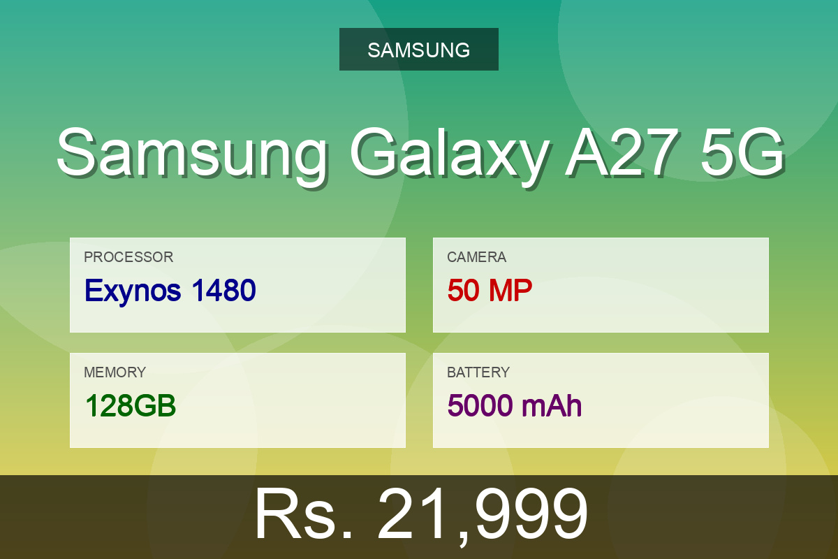 Samsung Samsung Galaxy A27 5G