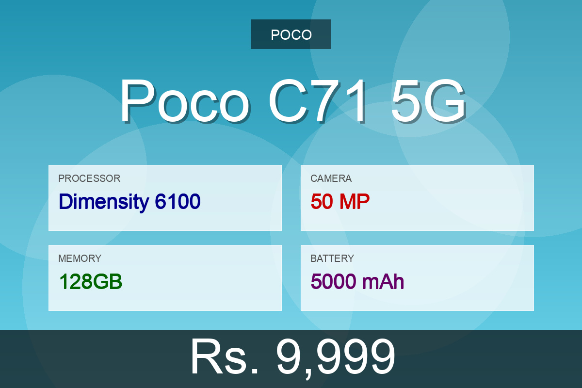 Poco C71 5G
