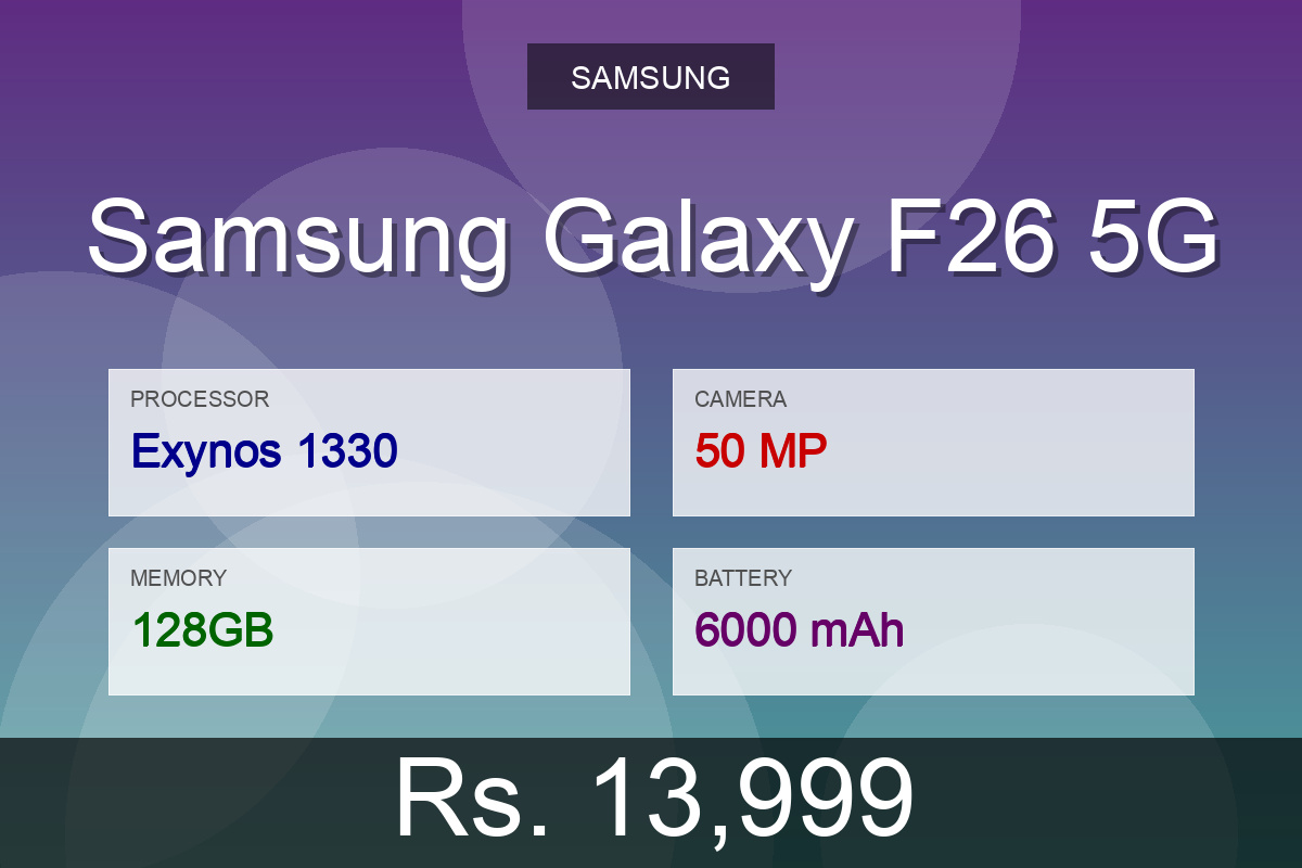 Samsung Samsung Galaxy F26 5G