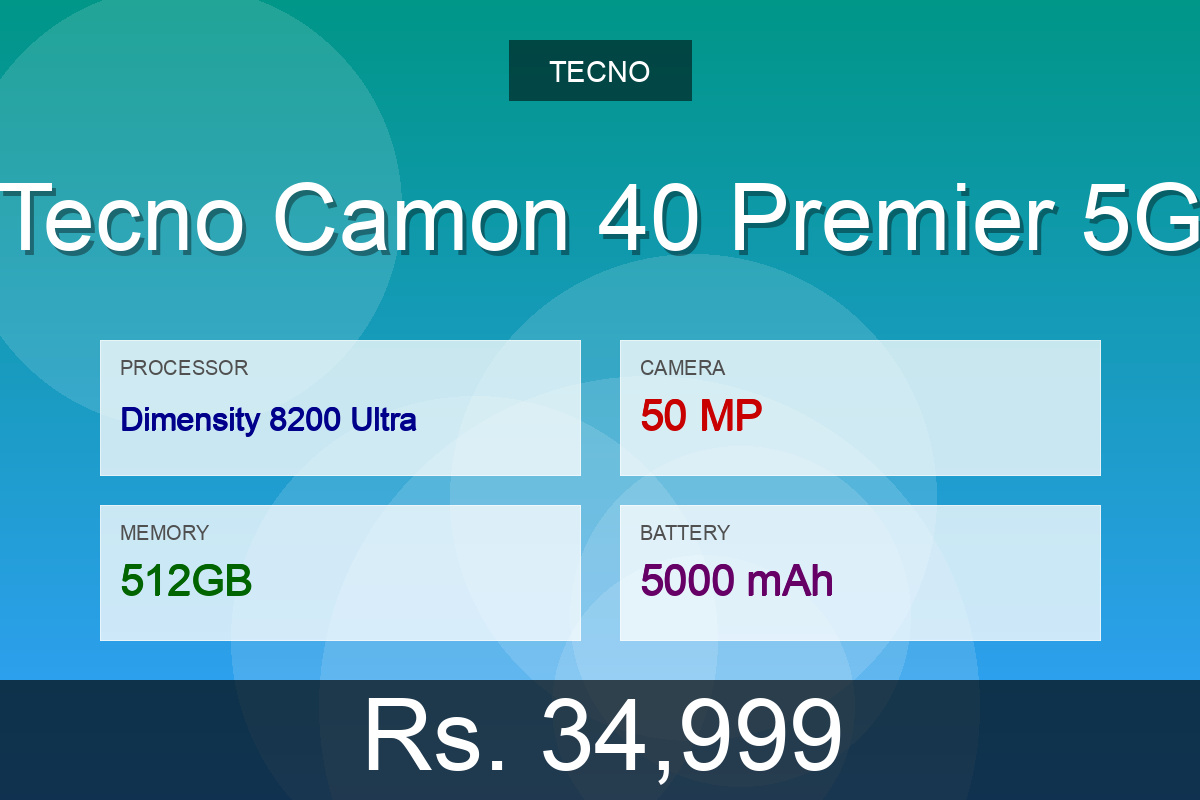 Tecno Camon 40 Premier 5G