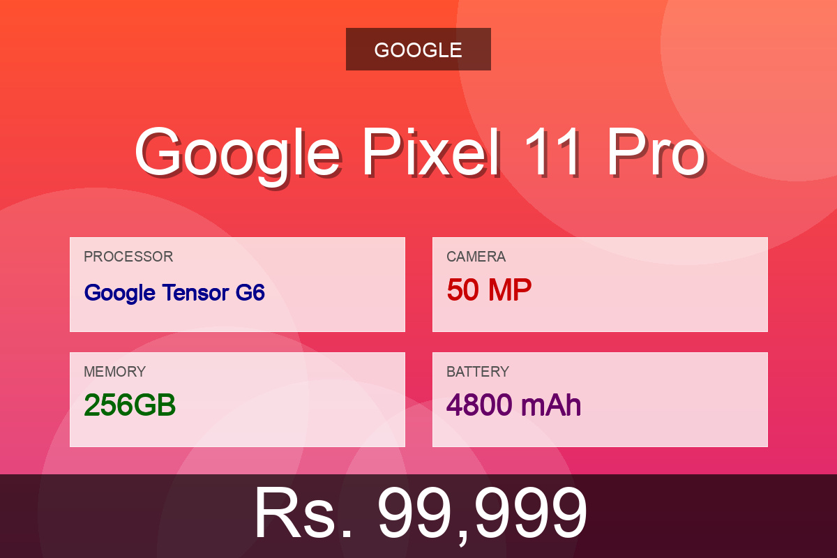 Google Google Pixel 11 Pro