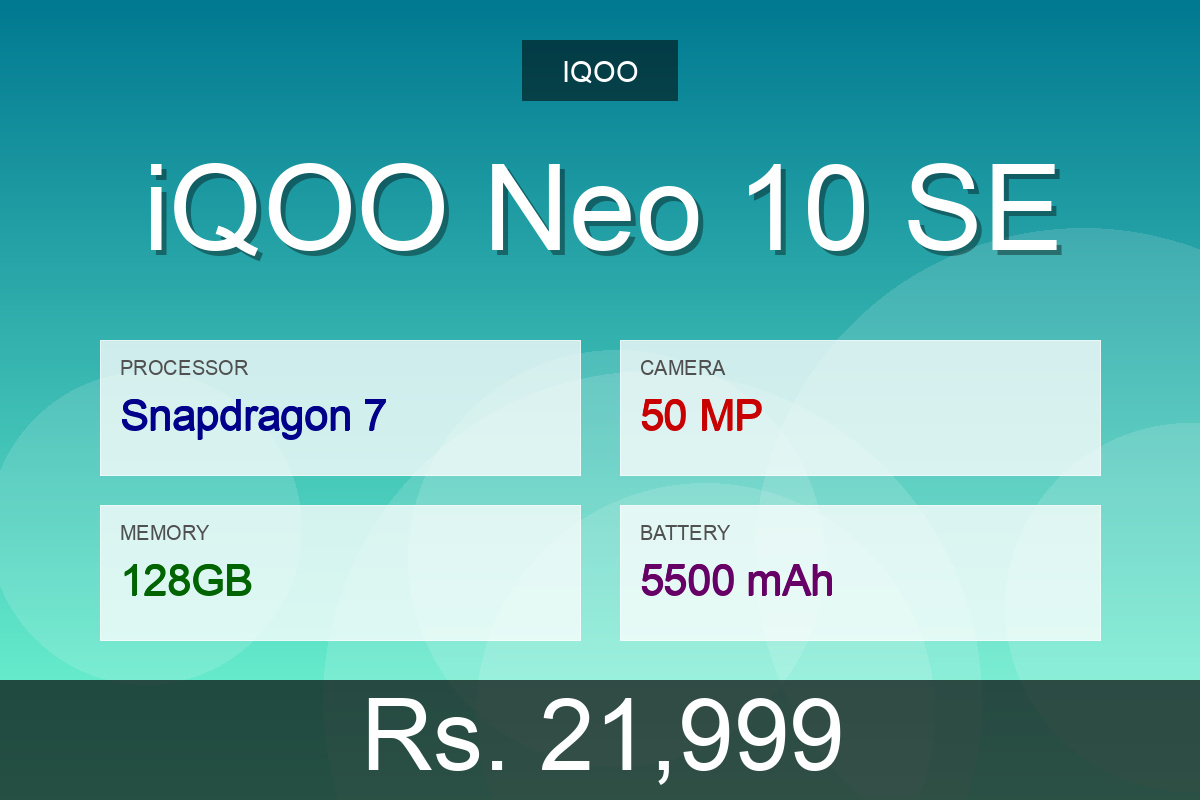 iQOO iQOO Neo 10 SE