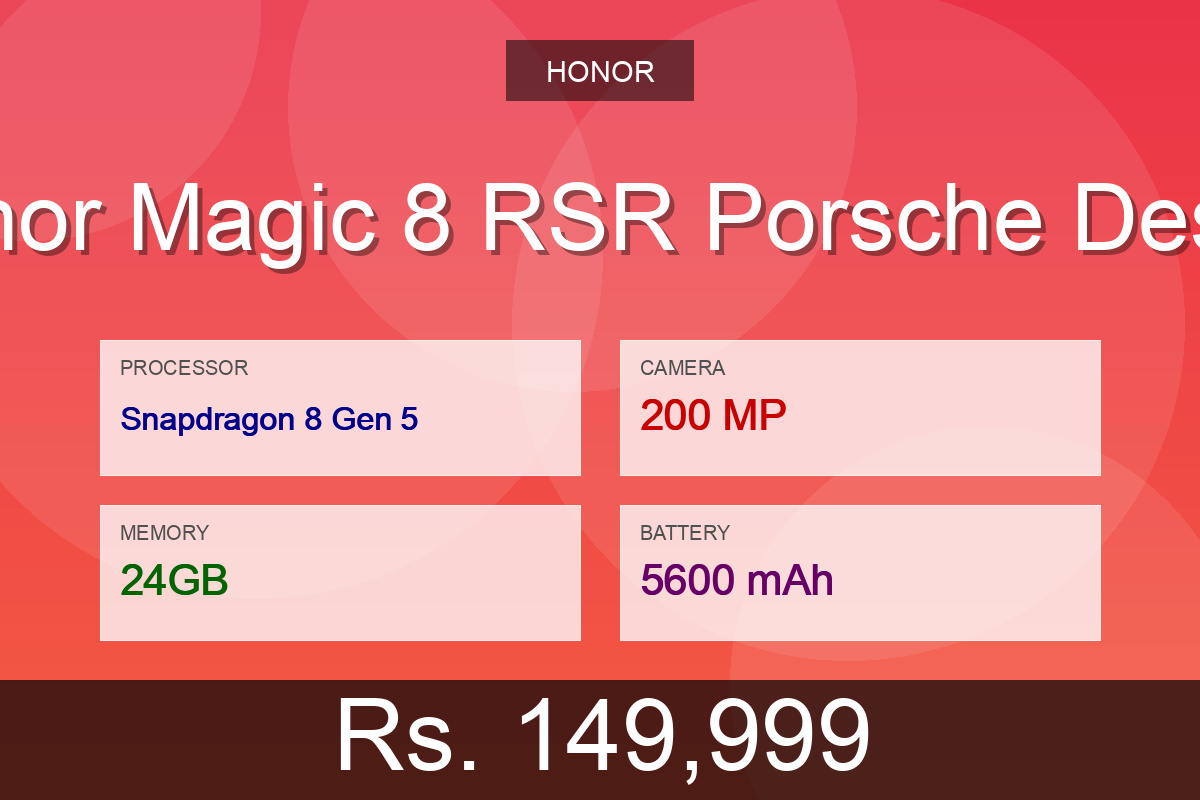 Honor Magic 8 RSR Porsche Design